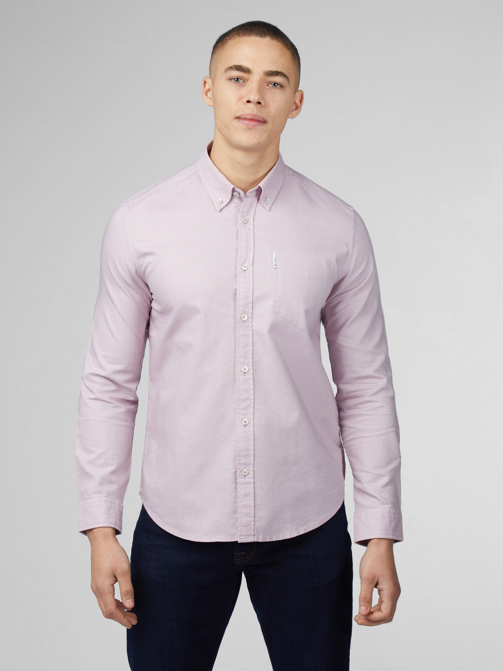 Chemises Ben Sherman Signature Oxford Long Sleeve Violette | QXE-82058546